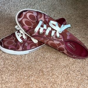 COACH size 8, Purple/Light purple women’s sneakers